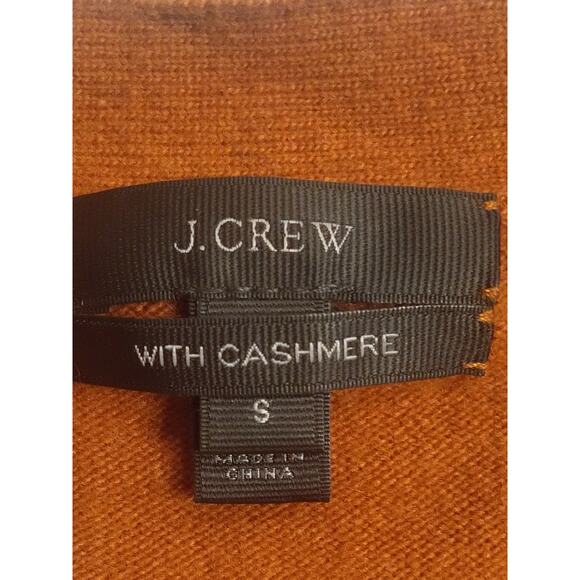 J Crew Burnt Orange Cashmere / Wool / Nylon sweater - Picture 3 of 5